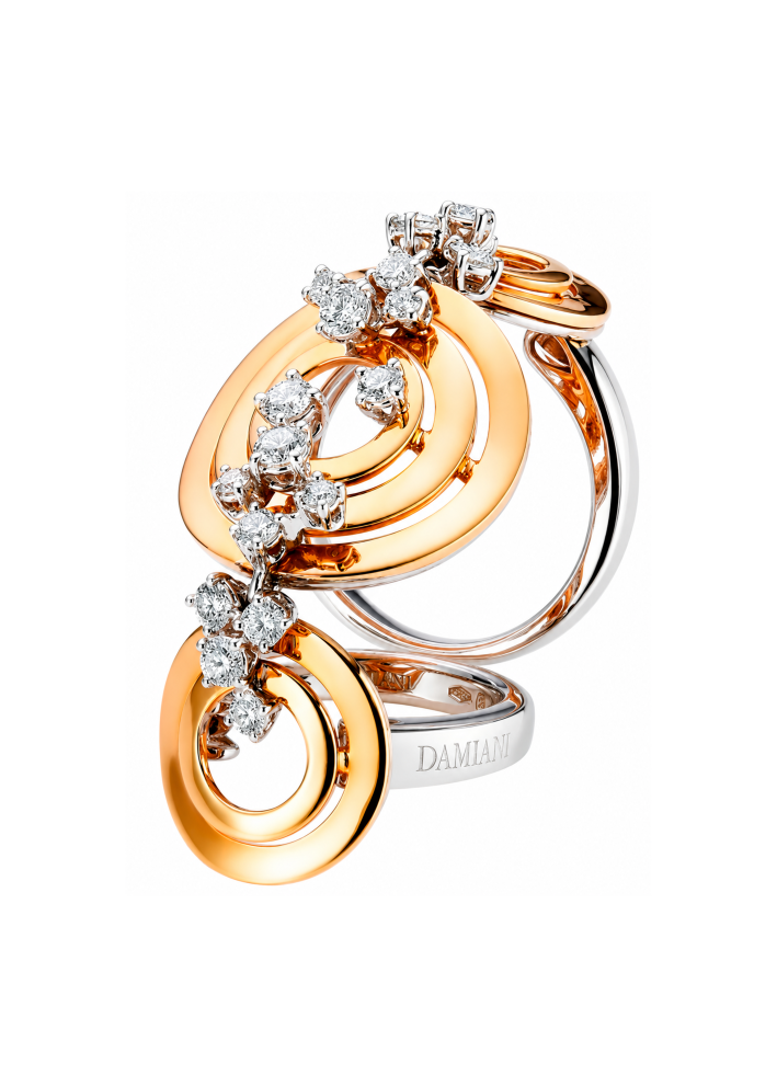 Купить Кольцо Damiani Sophia Розовое золото – премиальные кольца ZhannaKanGroup