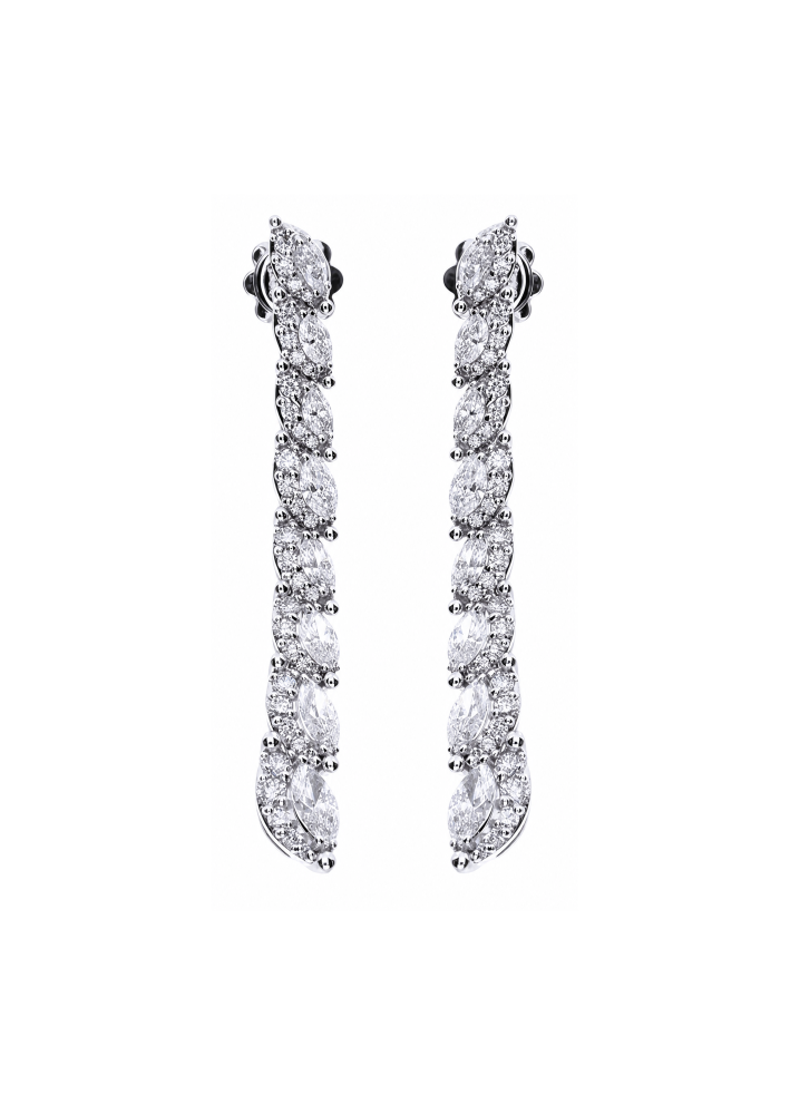 Купить Серьги Damiani Emozioni d Белое золото – премиальные ZhannaKanGroup