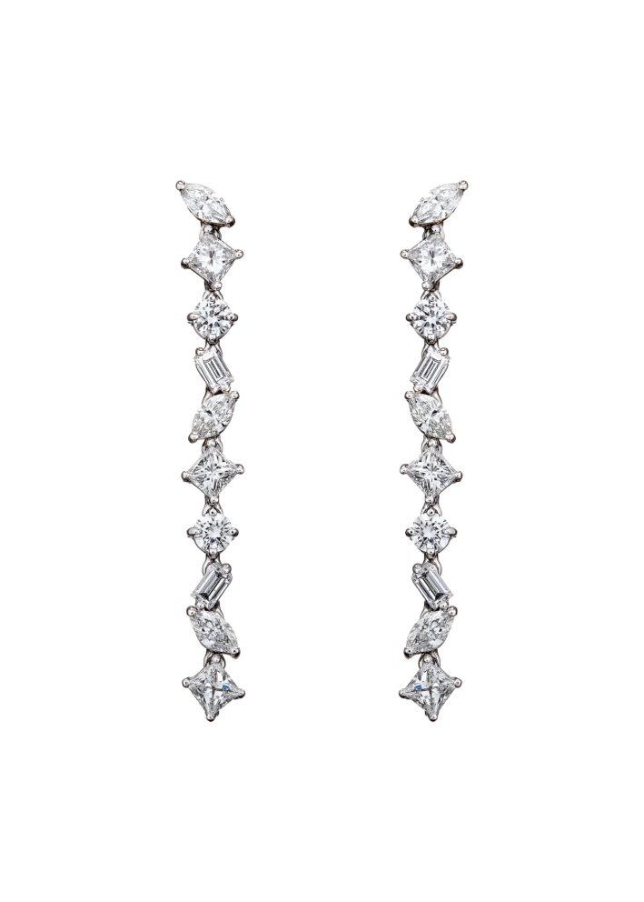 Купить Серьги Damiani Fantasy Cut Белое золото – премиальные ZhannaKanGroup