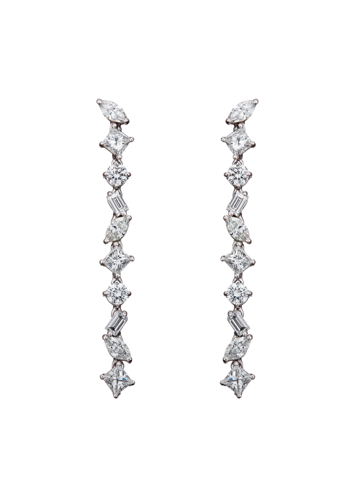 Купить Серьги Damiani Fantasy Cut Белое золото – премиальные ZhannaKanGroup