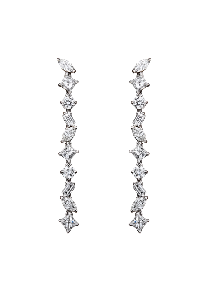 Купить Серьги Damiani Fantasy Cut Белое золото – премиальные ZhannaKanGroup