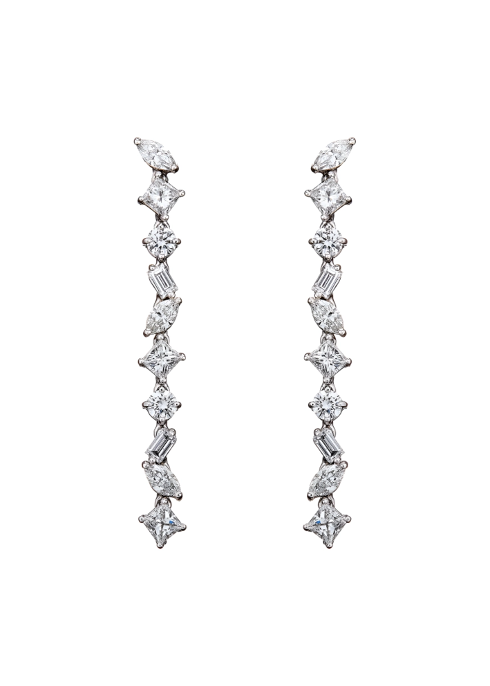 Купить Серьги Damiani Fantasy Cut Белое золото – премиальные ZhannaKanGroup