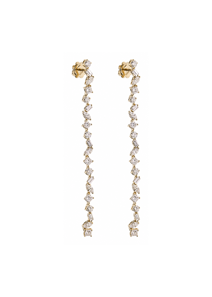 Купить Серьги Damiani Fantasy Cut Желтое золото – премиальные ZhannaKanGroup