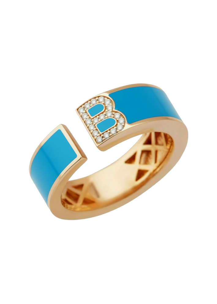 Сақина RF Enamel Қызғылт алтын сатып алыңыз – ZhannaKanGroup премиум сақиналар