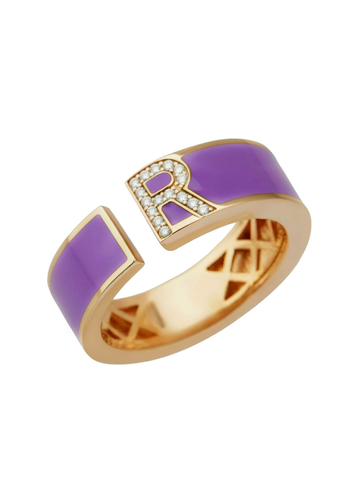 Сақина RF Enamel Қызғылт алтын сатып алыңыз – ZhannaKanGroup премиум сақиналар