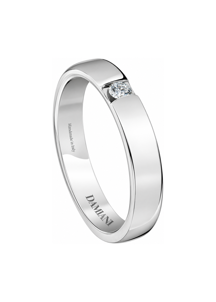 Купить Кольцо обручальное Damiani Veramore Белое золото – премиальные кольца ZhannaKanGroup