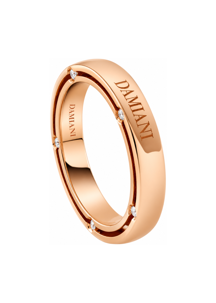 Неке жүзігі Damiani D.Side Қызғылт алтын сатып алыңыз – ZhannaKanGroup премиум сақиналар