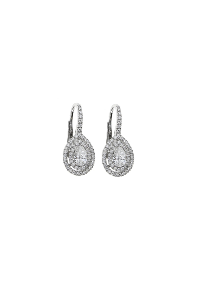 Купить Серьги Damiani Classic- Forme Белое золото – премиальные серьги ZhannaKanGroup