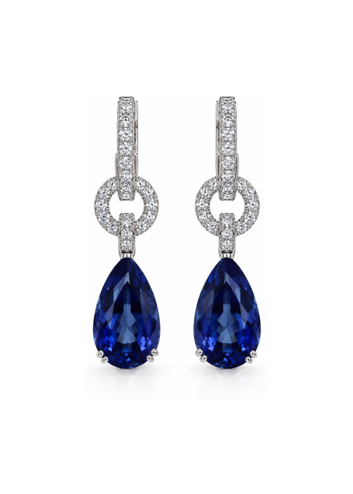 Buy Earrings Crivelli Classic CRV White Gold – premium jewelry by ZhannaKanGroup