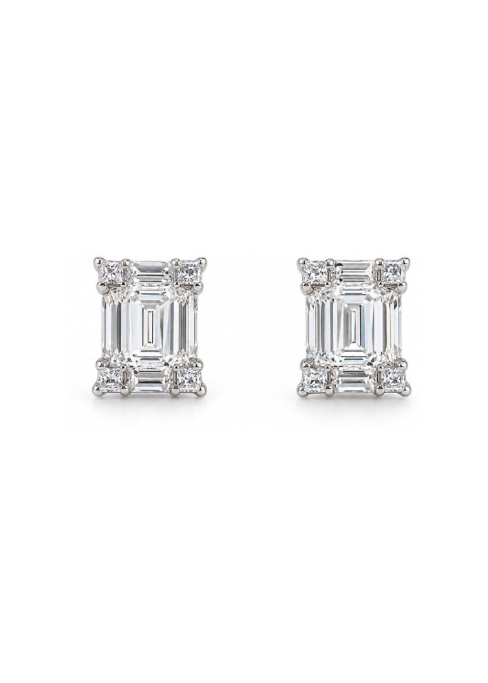 Купить Серьги Crivelli Studs crv Белое золото – премиальные ювелирные изделия ZhannaKanGroup