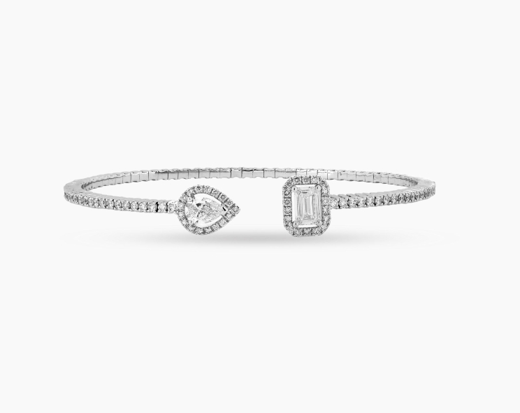 Купить Браслет Crivelli Bangle Белое золото – премиальные браслеты ZhannaKanGroup