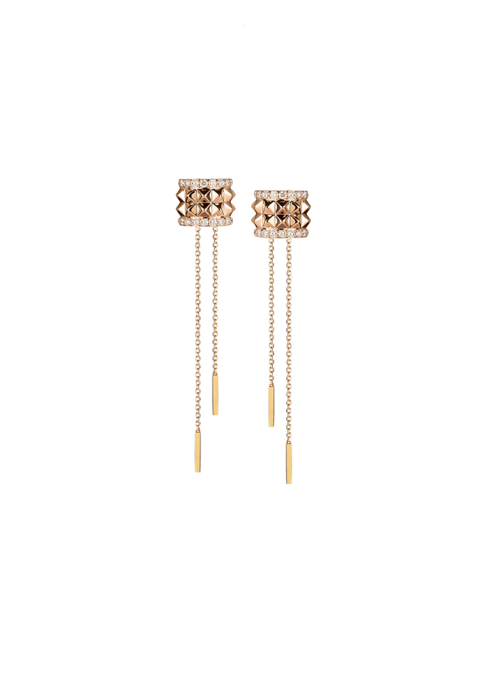 Купить Серьги RF Studs Розовое золото – премиальные серьги ZhannaKanGroup