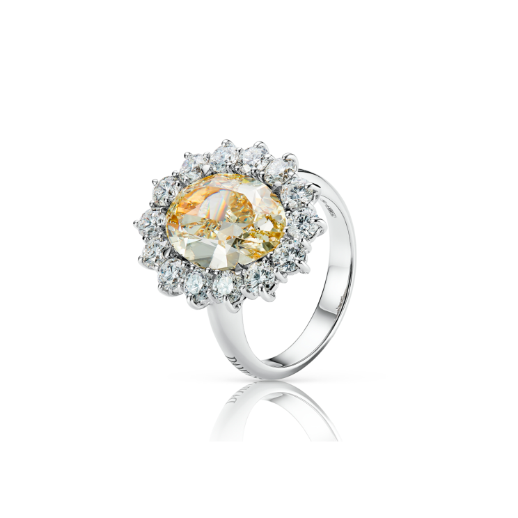 Кольцо Damiani Special classic Белое золото