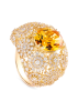 Кольцо Damiani Margherita Желтое золото
