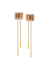 Сырға RF Studs Қызғылт алтын