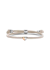 Cord Tirisi Love Silver/Rose Gold, Silver, Yellow Gold