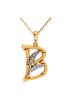 Necklace CarreraYCarrera Bamboo White/Yellow Gold, White Gold