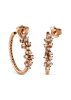 Серьги Damiani Mimosa Flexi Розовое золото