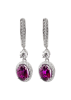 Earrings Damiani Minou full pavè White Gold, Yellow Gold