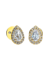 Earrings Damiani Minou full pavè White Gold, Yellow Gold