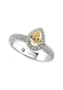 Алқа, Сақина Damiani Minou full pavè Ақ алтын