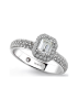 Кольцо Damiani Minou full pavè Белое золото