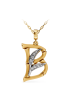 Necklace CarreraYCarrera Bamboo White/Yellow Gold
