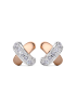 Сырға Tirisi Kisses Күміс, сары алтын, Күміс/Қызғылт алтын
