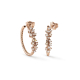Серьги Damiani Mimosa Flexi Розовое золото