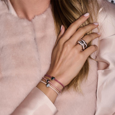 Купить Шнур Tirisi Kisses Серебро – премиальные браслеты ZhannaKanGroup