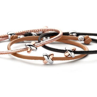 Купить Шнур Tirisi Kisses Серебро – премиальные браслеты ZhannaKanGroup