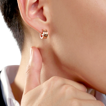 Купить Серьги Damiani Belle Epoque Reel Розовое золото – премиальные ZhannaKanGroup