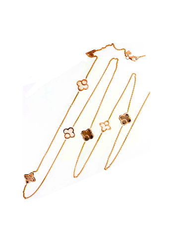 Купить Колье Tirisi Seoul Flower Розовое золото – премиальные ZhannaKanGroup