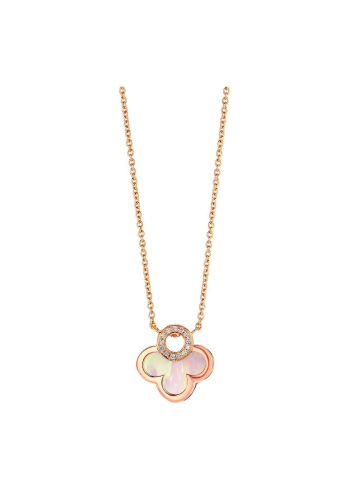 Купить Колье Tirisi Seoul Flower Розовое золото – премиальные ZhannaKanGroup