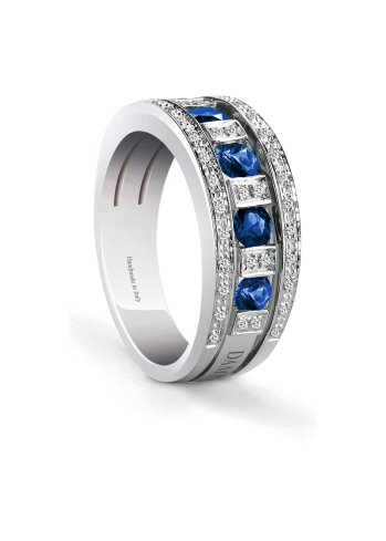Купить Кольцо Damiani Belle Epoque Белое золото – премиальные кольца ZhannaKanGroup