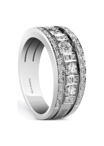 Купить Кольцо Damiani Belle Epoque Белое золото – премиальные кольца ZhannaKanGroup