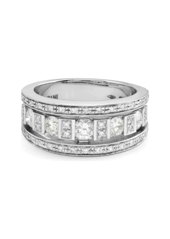 Купить Кольцо Damiani Belle Epoque Белое золото – премиальные кольца ZhannaKanGroup