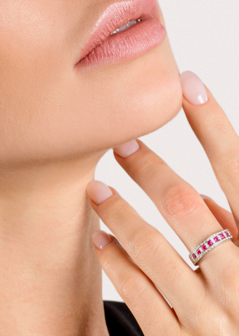 Купить Кольцо Damiani Belle Epoque Белое золото – премиальные кольца ZhannaKanGroup