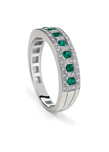 Купить Кольцо Damiani Belle Epoque Белое золото – премиальные кольца ZhannaKanGroup