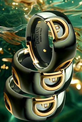 Сақина Damiani D.Icon Сары алтын, Ақ сатып алыңыз – ZhannaKanGroup премиум сақиналар