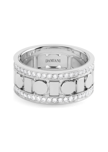 Купить Кольцо Damiani Belle Epoque Reel Белое золото – премиальные кольца ZhannaKanGroup