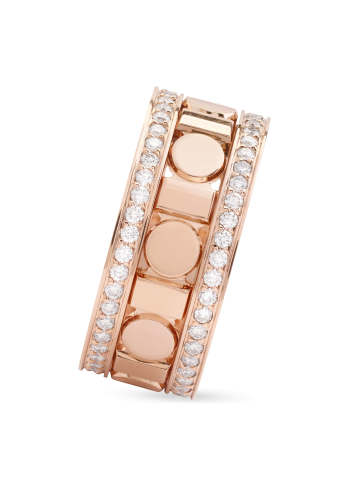 Купить Кольцо Damiani Belle Epoque Reel Розовое золото – премиальные кольца ZhannaKanGroup