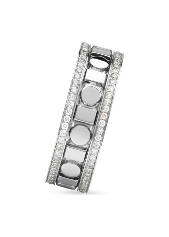 Купить Кольцо Damiani Belle Epoque Reel Белое золото – премиальные кольца ZhannaKanGroup