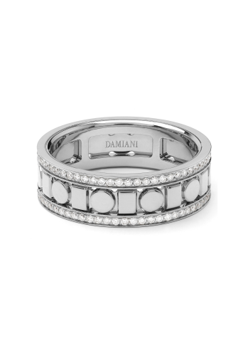 Купить Кольцо Damiani Belle Epoque Reel Белое золото – премиальные кольца ZhannaKanGroup