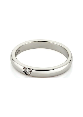 Купить Кольцо Damiani D.Cuore Белое золото – премиальные кольца ZhannaKanGroup