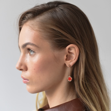 Купить Серьги Damiani D.Side Розовое золото – премиальные ZhannaKanGroup