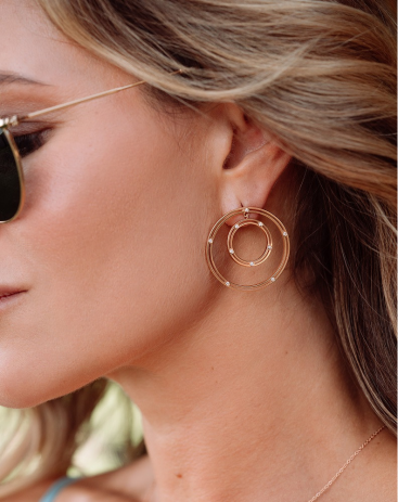 Купить Серьги Damiani D.Side Розовое золото – премиальные ZhannaKanGroup