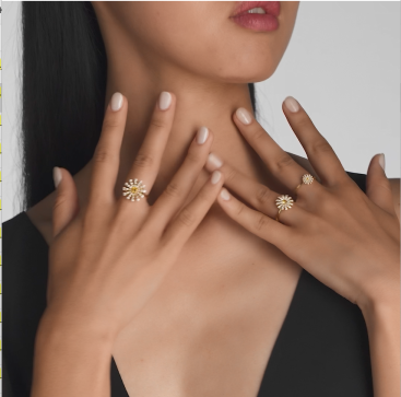 Купить Кольцо Damiani Margherita Желтое золото – премиальные кольца ZhannaKanGroup