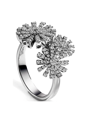 Купить Кольцо Damiani Margherita Белое золото – премиальные кольца ZhannaKanGroup