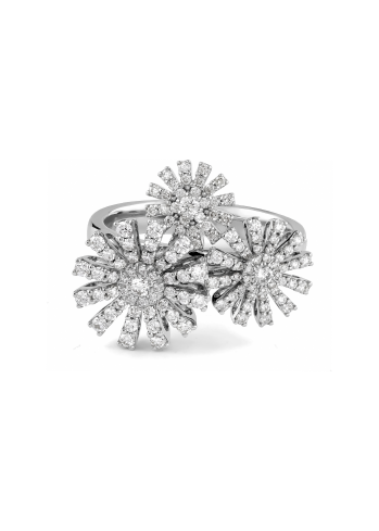 Купить Кольцо Damiani Margherita Белое золото – премиальные кольца ZhannaKanGroup